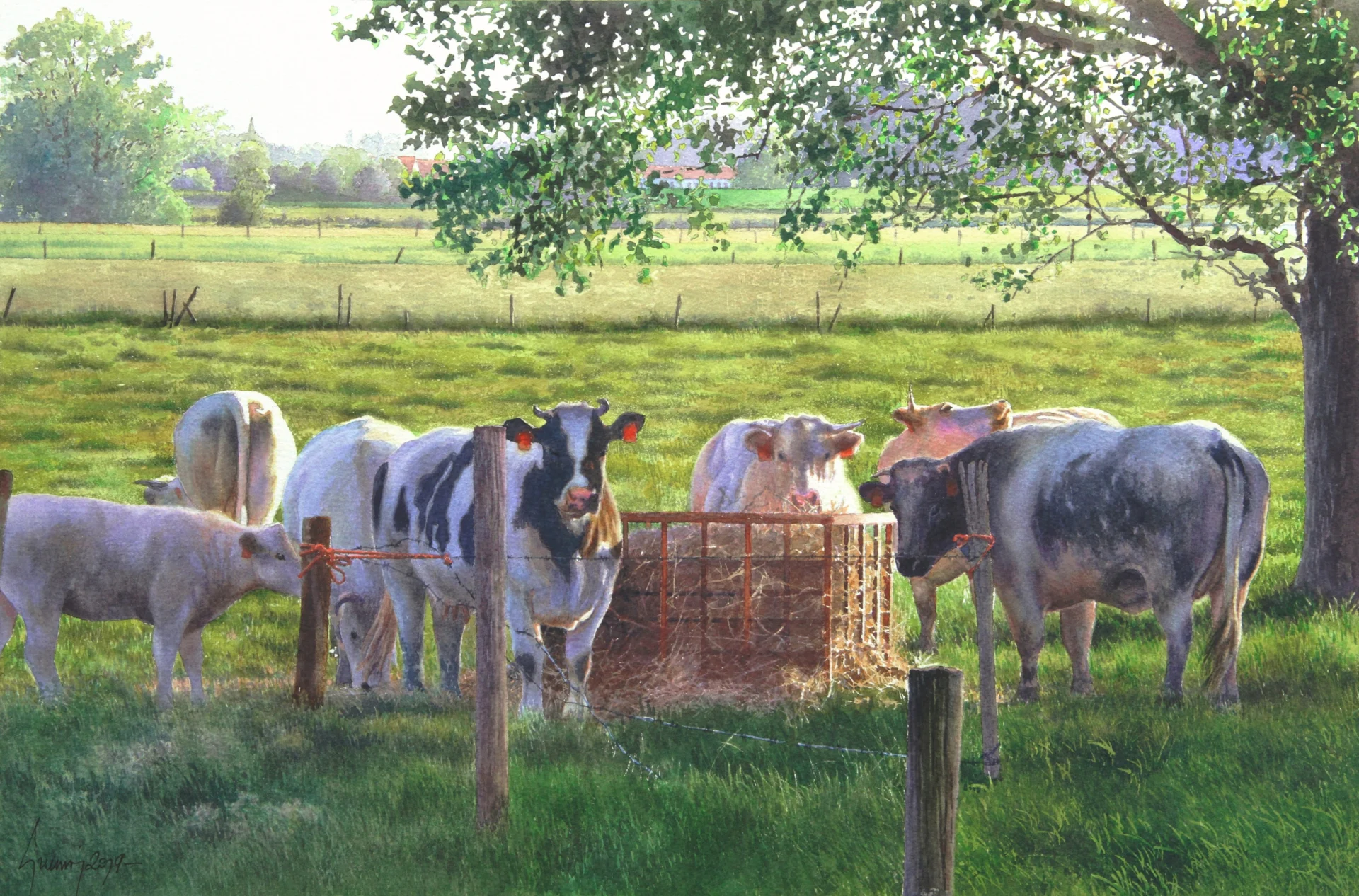Late Summer Meal, Oeselgem (463)